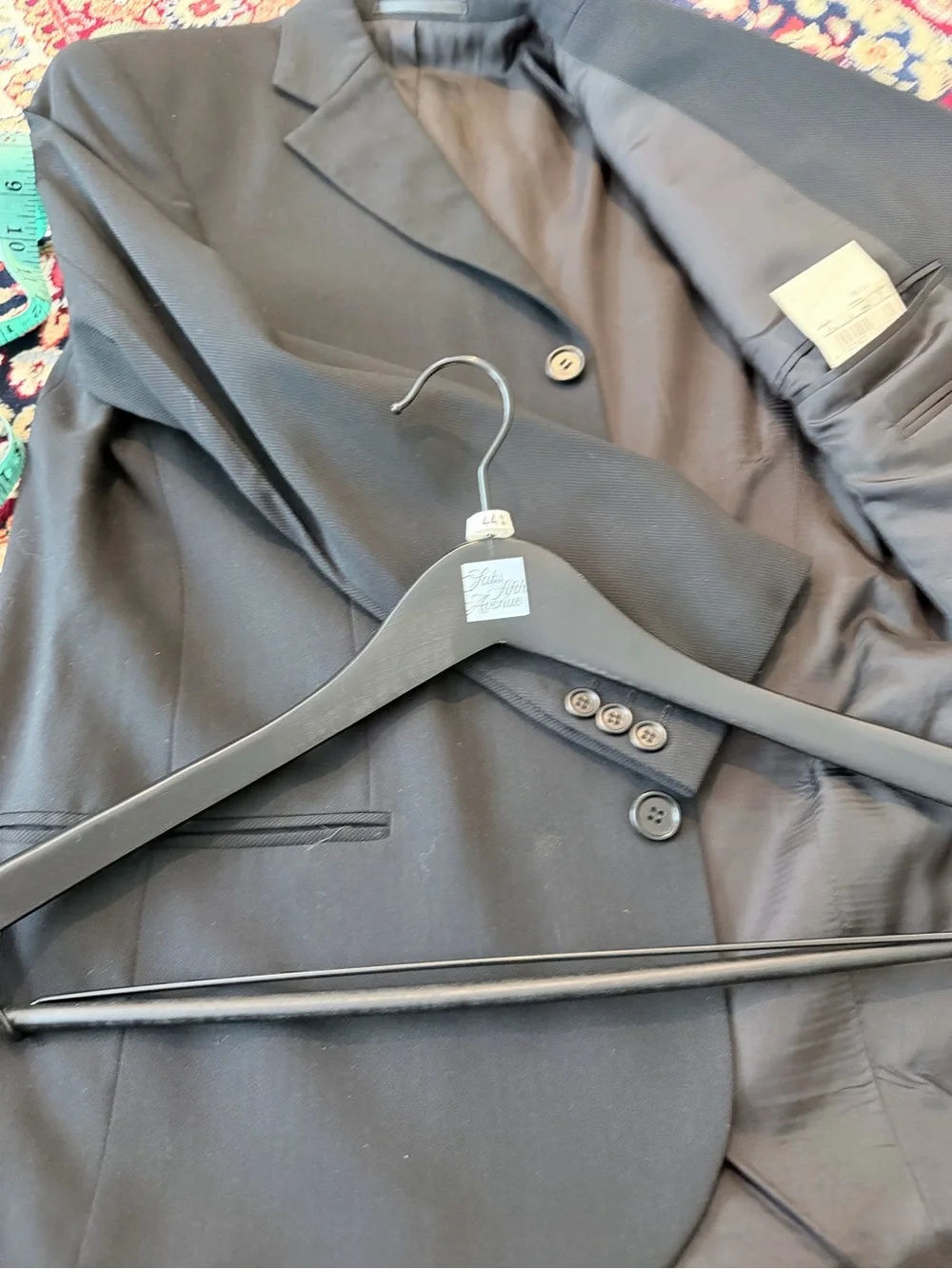 Hugo Boss Men's black Two-Button Suit